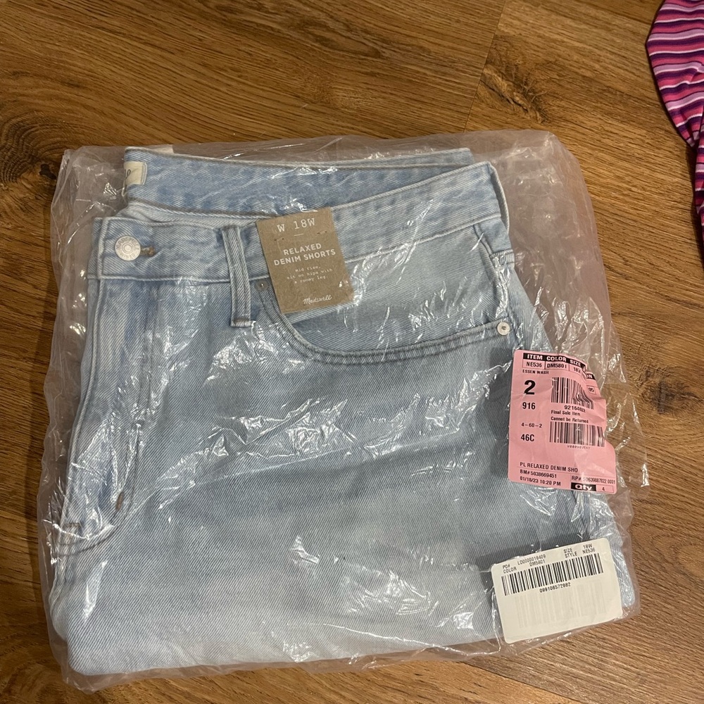 Madewell Light Blue Boyfriend Jean Shorts Vacation Vibes